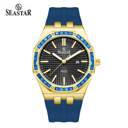 Seastar SS-2465M – Men’s Silicone Strap Watch