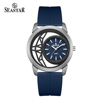 SS-2462M Semi-Skeleton Men's Premium Silicone Straps