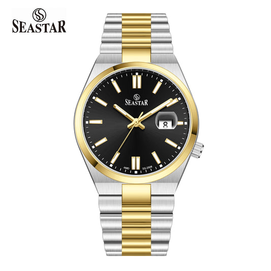 SS-2508M Classic President Magnified Date Premium Steel Men's Watch