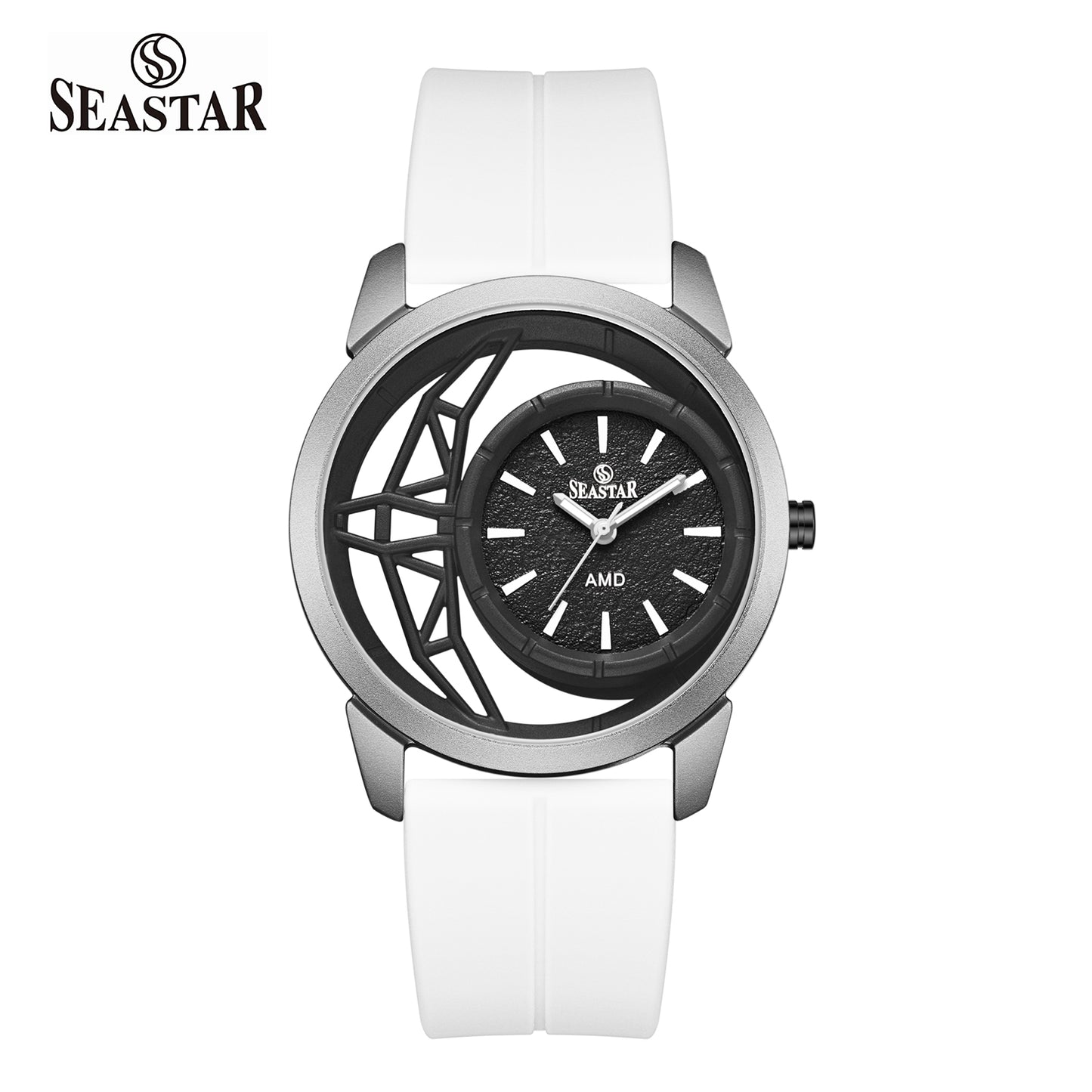 SS-2462M Semi-Skeleton Men's Premium Silicone Straps