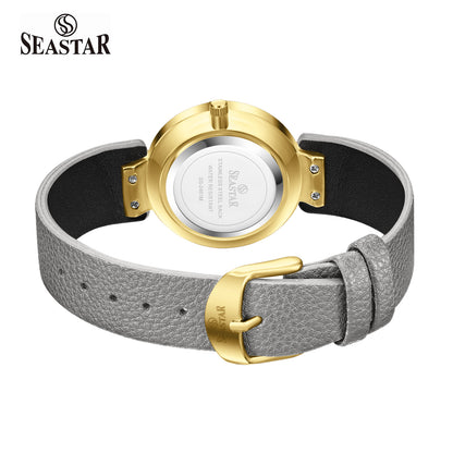 Seastar 2461 Couple – Leather Strap Watch Set For her & him