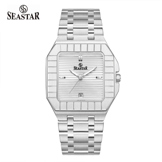 Seastar SS-2517M – Men’s Square Dial Stainless Steel Chain Watch