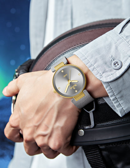 Seastar 2461 Couple – Leather Strap Watch Set For her & him