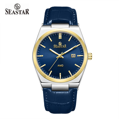 Seastar Leather Straps Men's Watch 1500