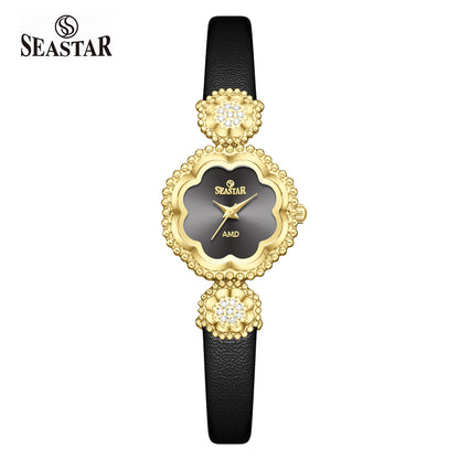 Seastar 1501 Elegant Leather Straps Women's Watch