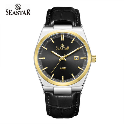 Seastar Leather Straps Men's Watch 1500