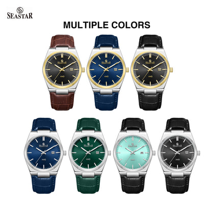 Seastar Leather Straps Men's Watch 1500