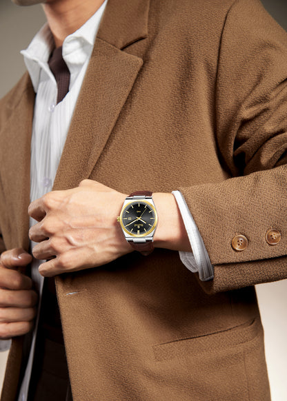 Seastar Leather Straps Men's Watch 1500