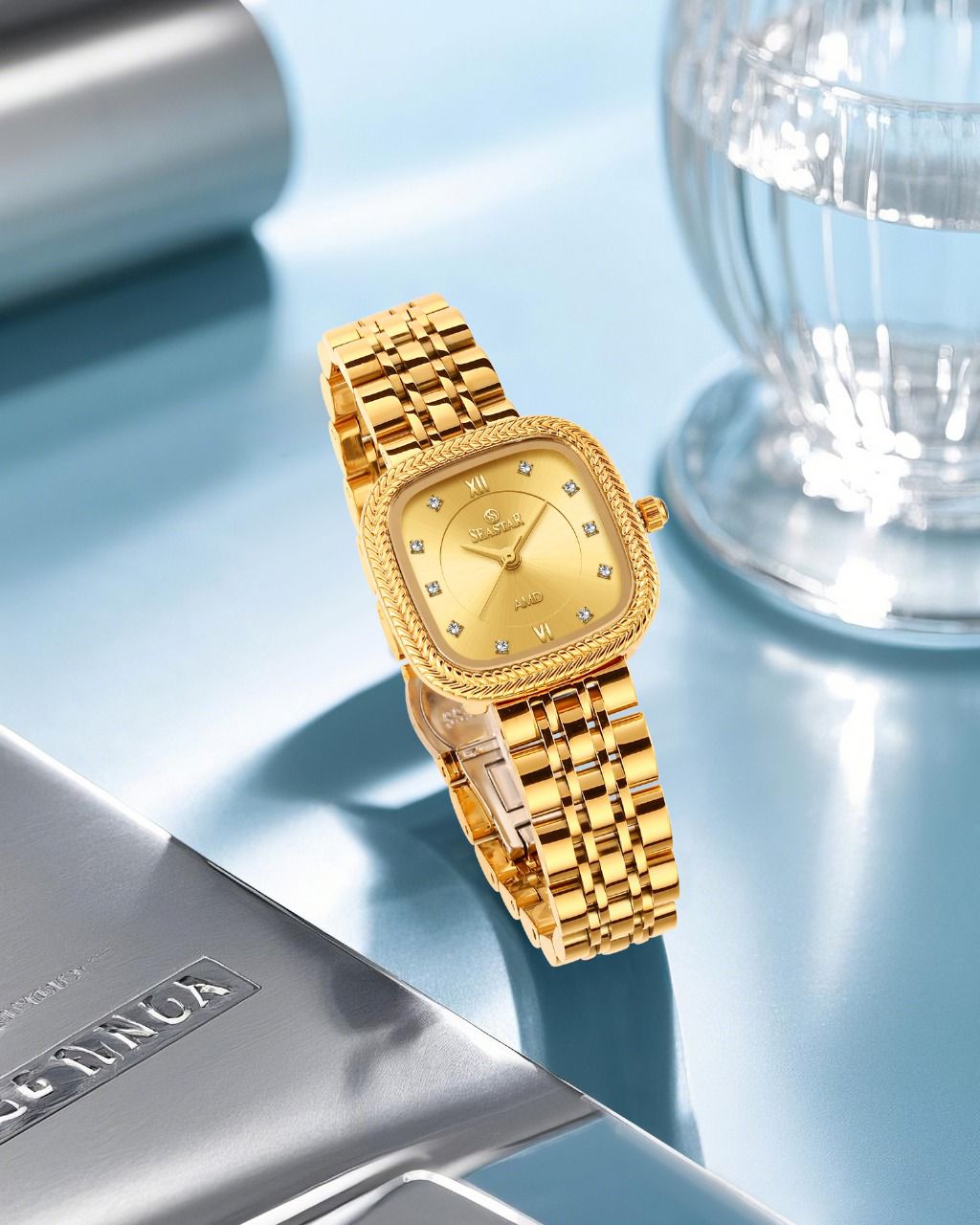 SS 5060L Women's Luxury Analog Stainless Steel Chain Watch