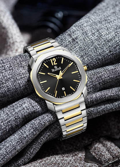 Seastar SS-2509M Stainless Steel Men's Luxury Watch