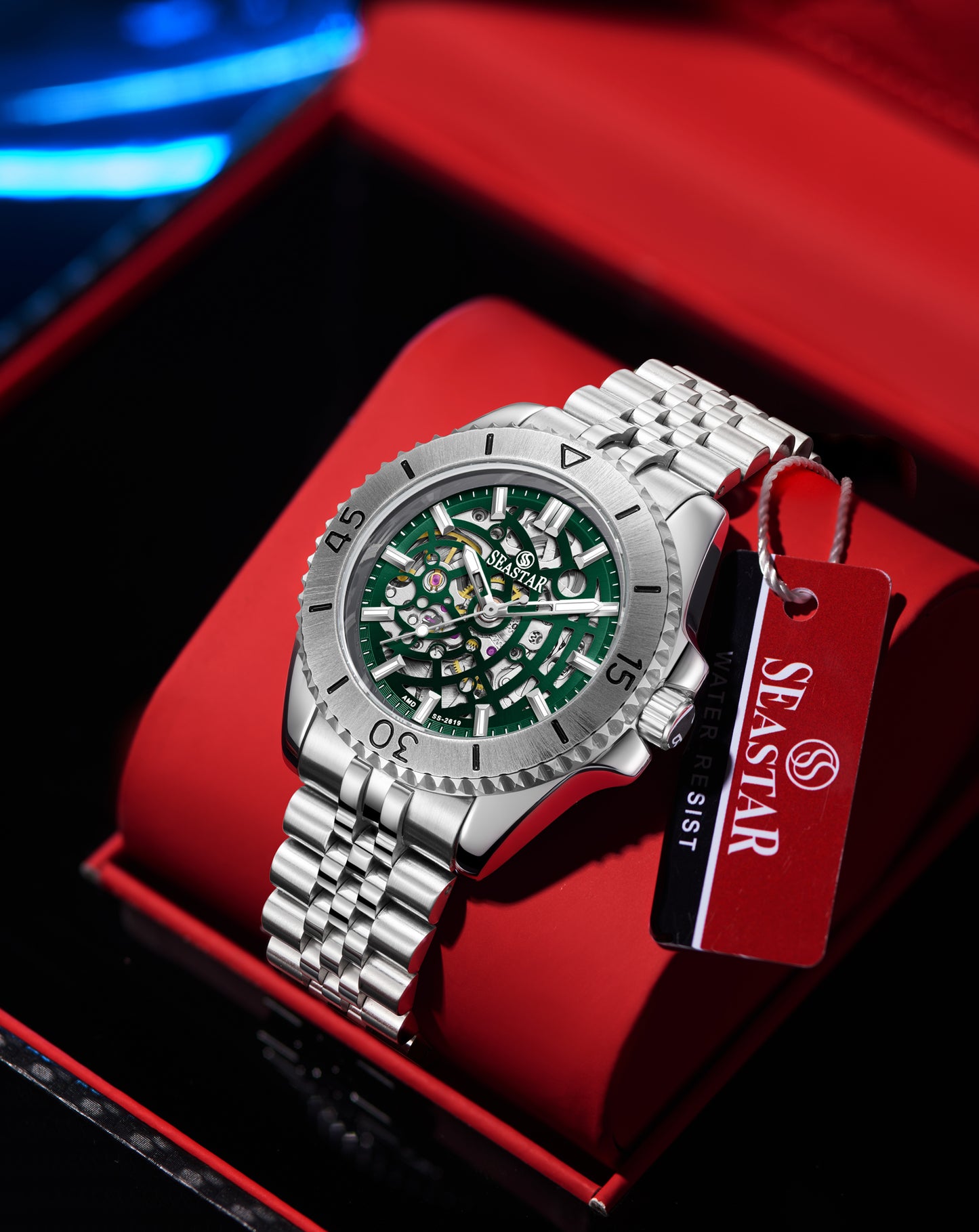 SS-2619M Automatic Skeleton Men's Stainless Steel