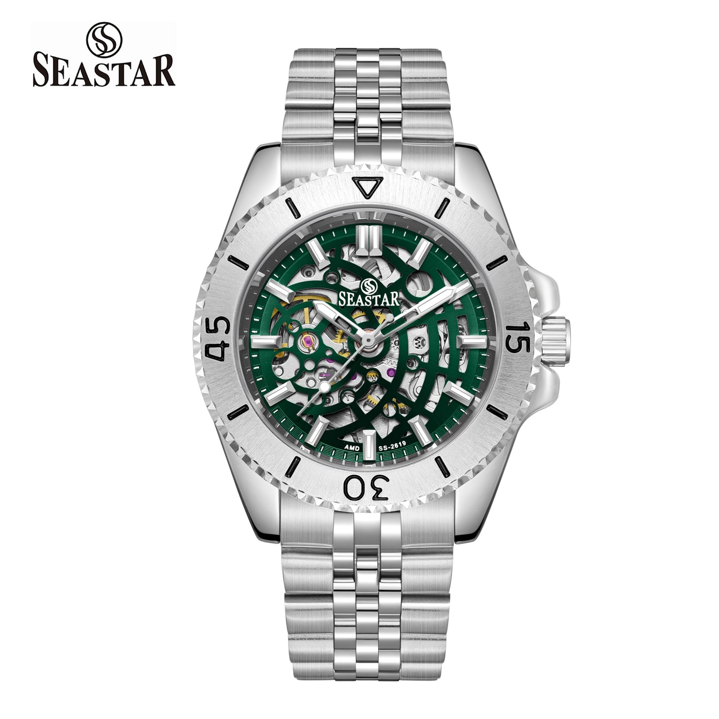 SS-2619M Automatic Skeleton Men's Stainless Steel