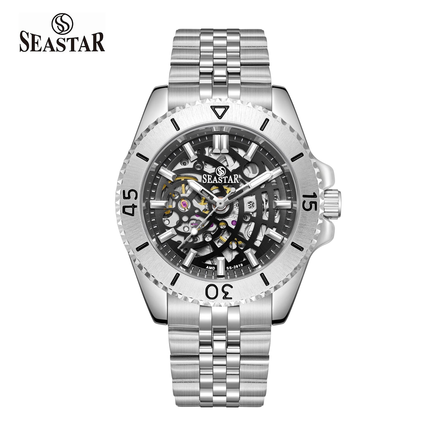 SS-2619M Automatic Skeleton Men's Stainless Steel