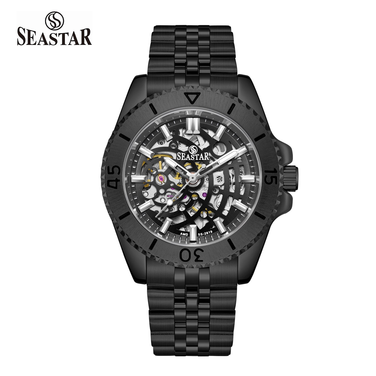 SS-2619M Automatic Skeleton Men's Stainless Steel