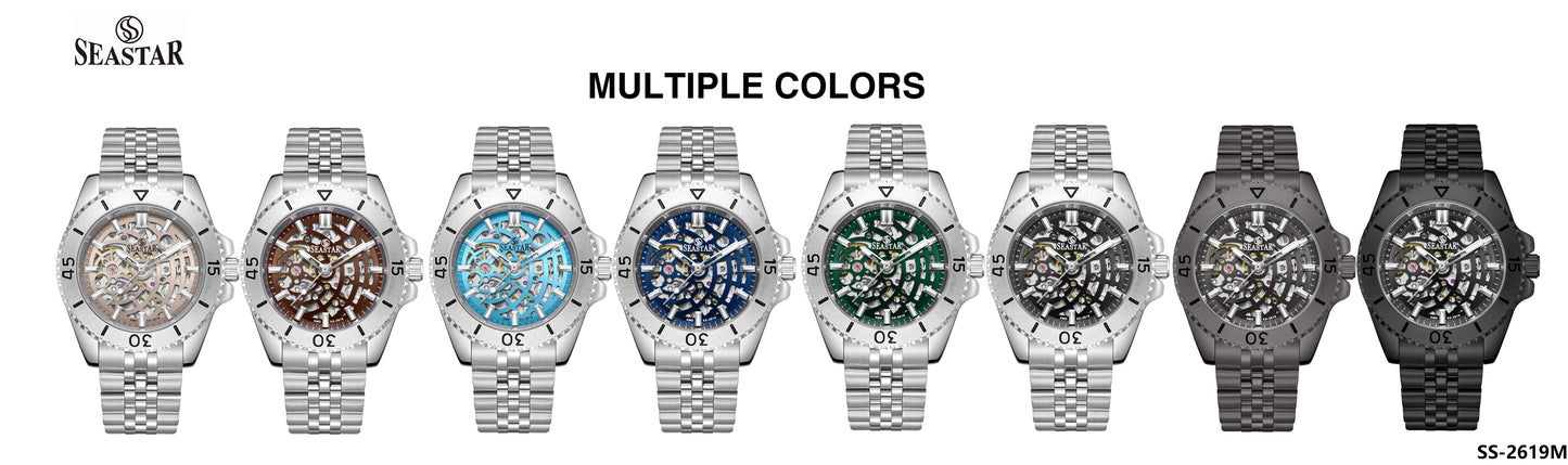 SS-2619M Automatic Skeleton Men's Stainless Steel