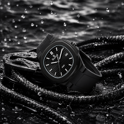 SEASTAR SS-2443M Men's Silicone Strap Analog Watch