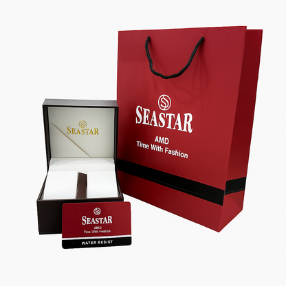 Seastar Premium Branded Packaging – Watch Box, Gift Bag & Warranty Card
