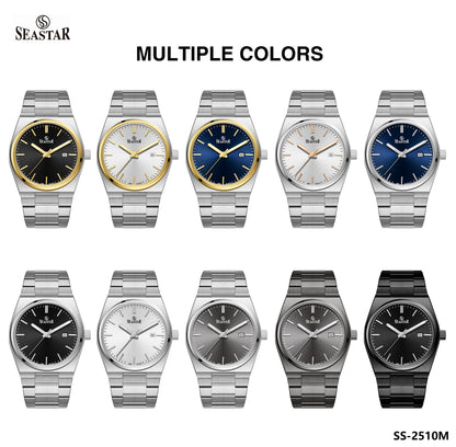 Seastar SS-2510M Minimalist Executive Stainless Steel Men's Luxury Watch