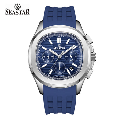SS-2617M Luxury Sport Chronograph Premium Silicone Straps Men's Watch