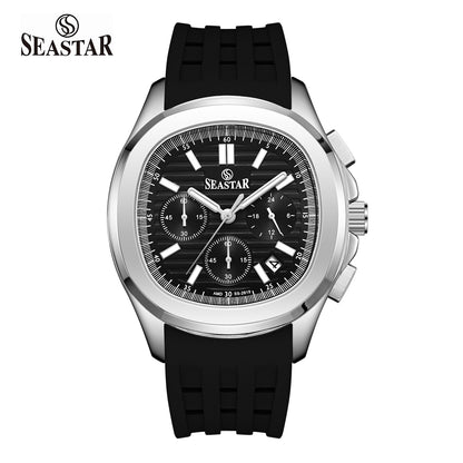 SS-2617M Luxury Sport Chronograph Premium Silicone Straps Men's Watch