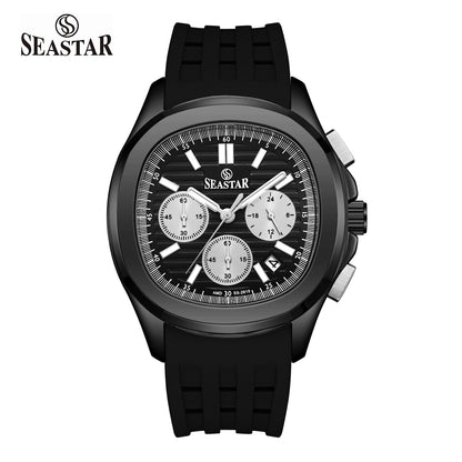 SS-2617M Luxury Sport Chronograph Premium Silicone Straps Men's Watch