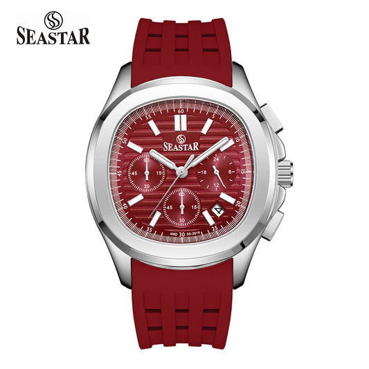 SS-2617M Luxury Sport Chronograph Premium Silicone Straps Men's Watch