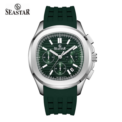 SS-2617M Luxury Sport Chronograph Premium Silicone Straps Men's Watch