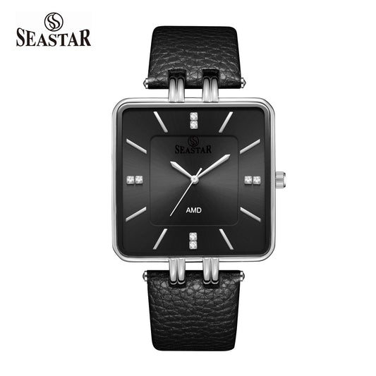 SEASTAR SS-2466M  Men's Leather Strap Watch