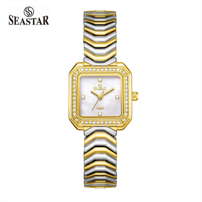 SEASTAR SS-2432L Women’s Luxury Crystal Bezel Watch