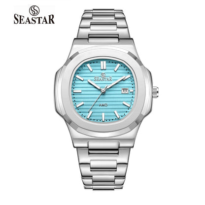 SEASTAR SS-9489 Men's Silver Stainless Steel Luxury Watch