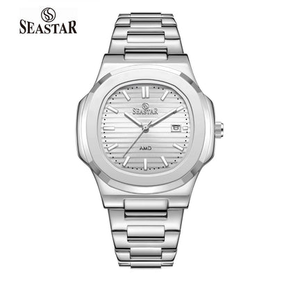 SEASTAR SS-9489 Men's Silver Stainless Steel Luxury Watch