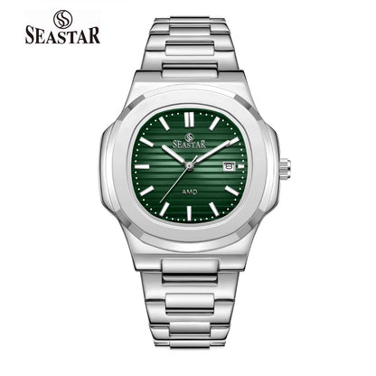 SEASTAR SS-9489 Men's Silver Stainless Steel Luxury Watch