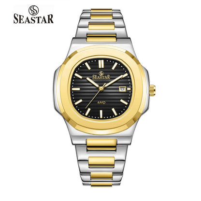 SEASTAR SS-9489 Men's Two Tone Stainless Steel Luxury Watch