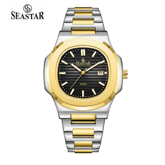SEASTAR SS-9489 Men's Two Tone Stainless Steel Luxury Watch