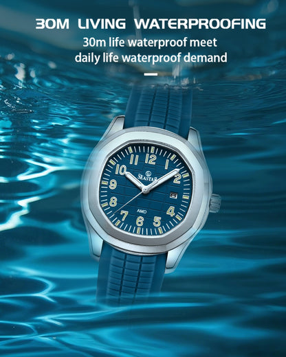 Seastar SS-2442M – Men's Sport Silicone Strap Casual Watch