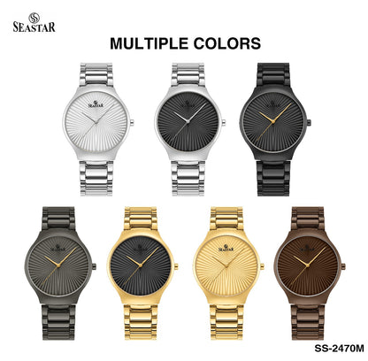 Seastar SS-2470M – Ultra Slim Stainless Steel Men's Watch