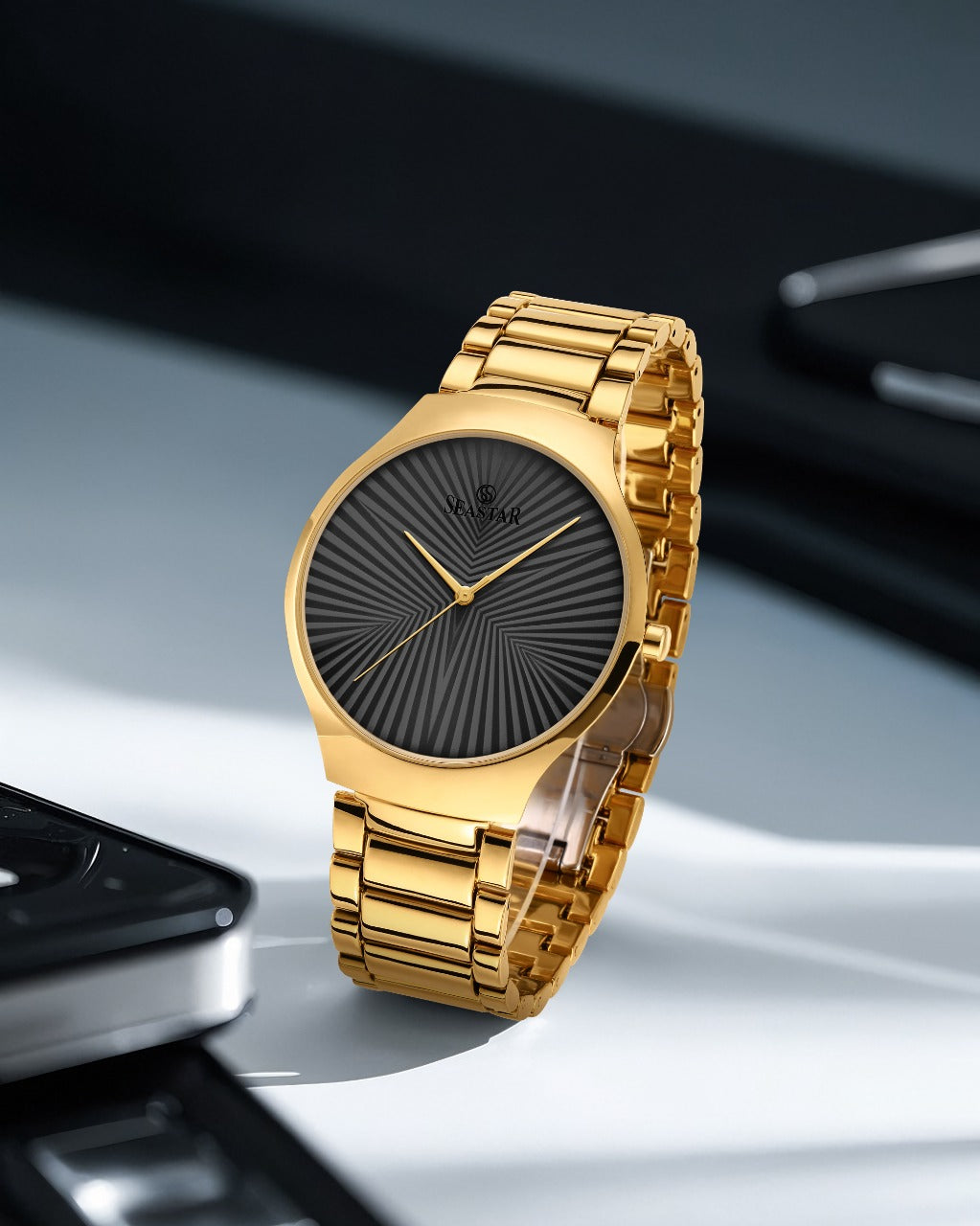 Seastar SS-2470M – Ultra Slim Stainless Steel Men's Watch