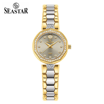 Seastar SS-2427L – Elegant Women's Bracelet Watch with Crystal Accents