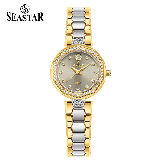 Seastar SS-2427L – Elegant Women's Bracelet Watch with Crystal Accents