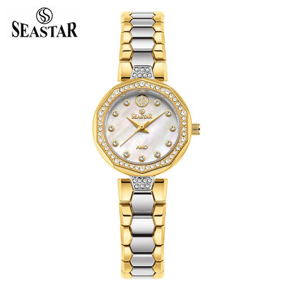 Seastar SS-2427L – Elegant Women's Bracelet Watch with Crystal Accents