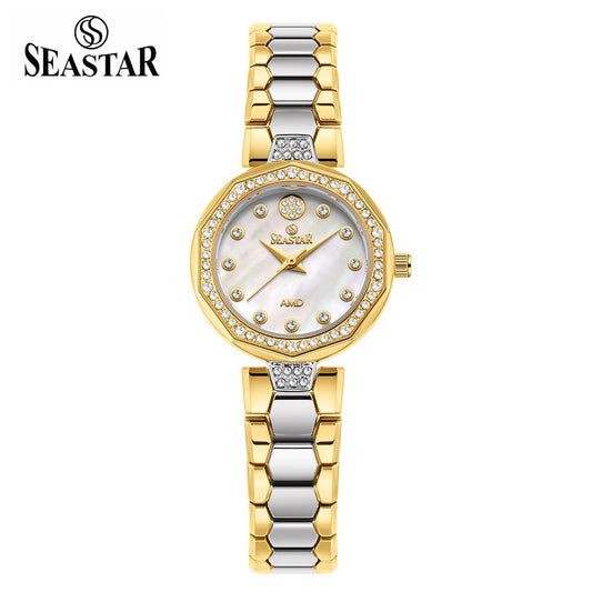 Seastar SS-2427L – Elegant Women's Bracelet Watch with Crystal Accents