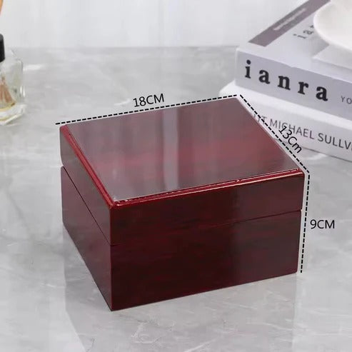 Luxury Wooden Single Watch Storage Box – Glossy Finish