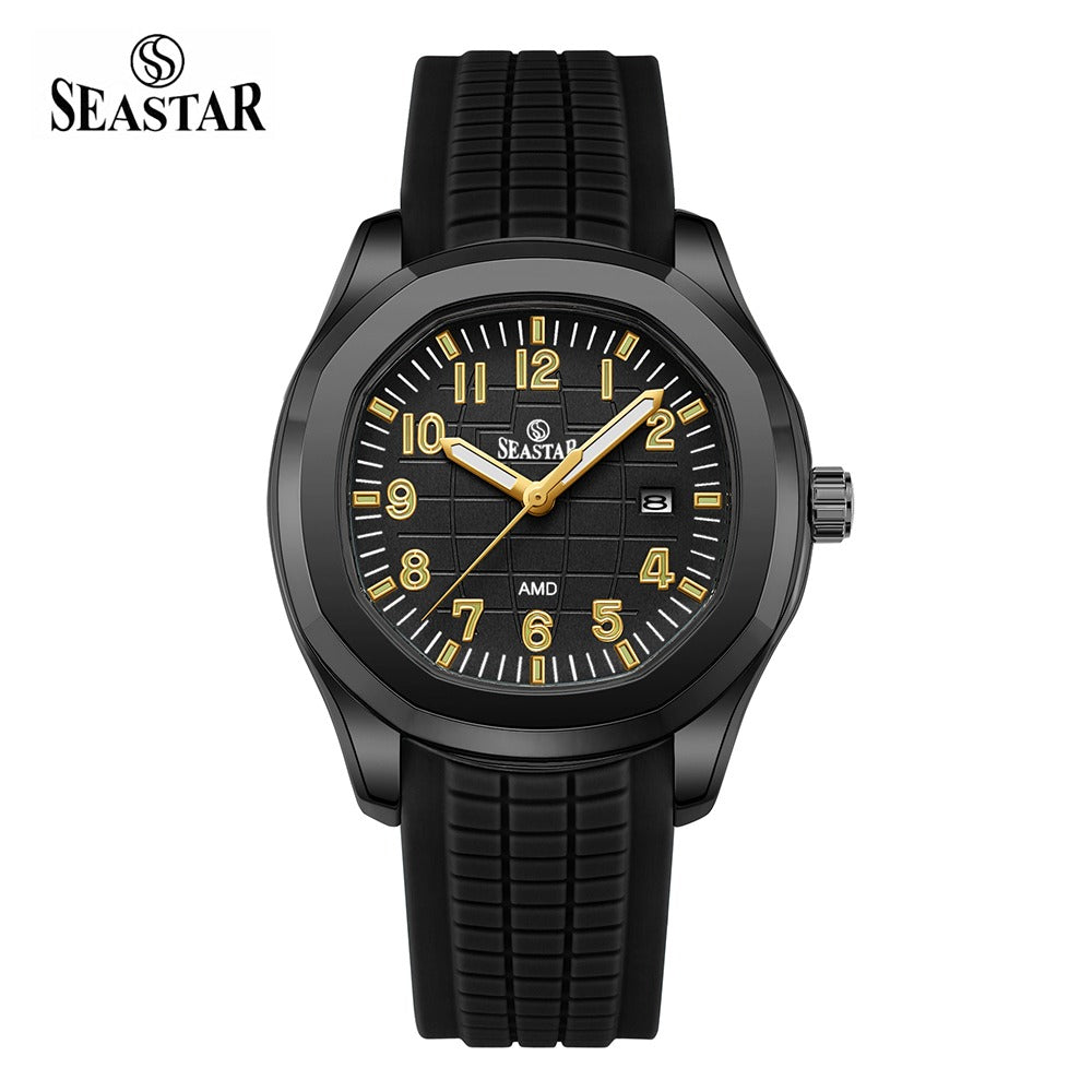 Seastar SS-2442M – Men's Sport Silicone Strap Casual Watch