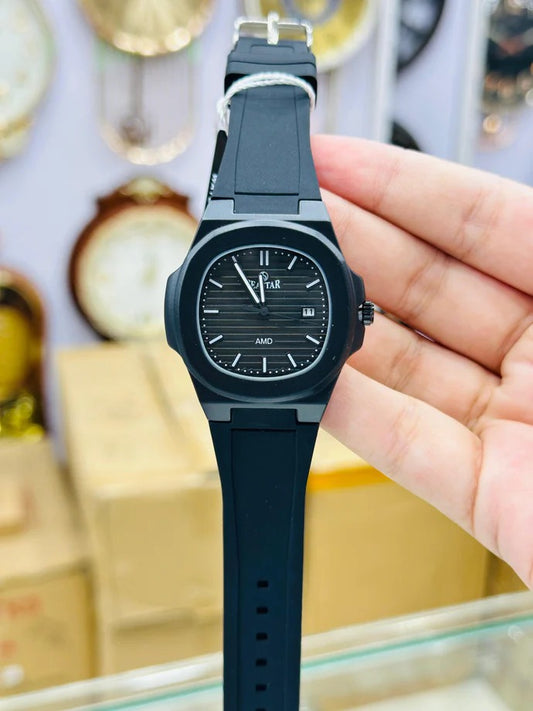 SEASTAR SS-2443M Men's Silicone Strap Analog Watch