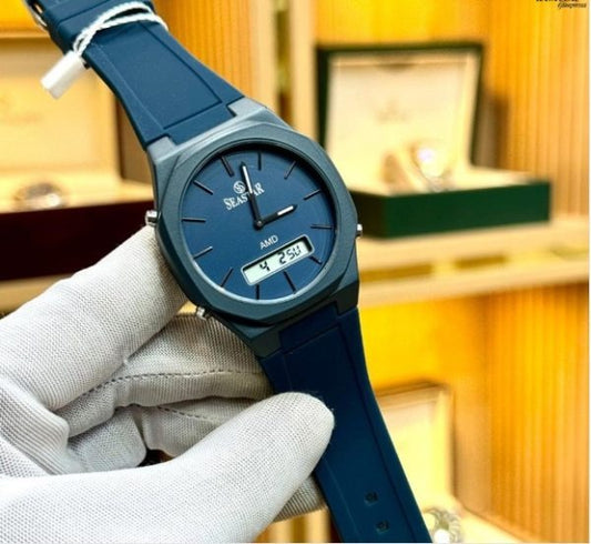 Seastar S1110 Dual-Display High-Grade Silicone Straps Men's Watch