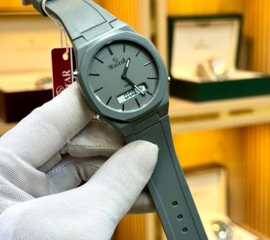 Seastar S1110 Dual-Display High-Grade Silicone Straps Men's Watch