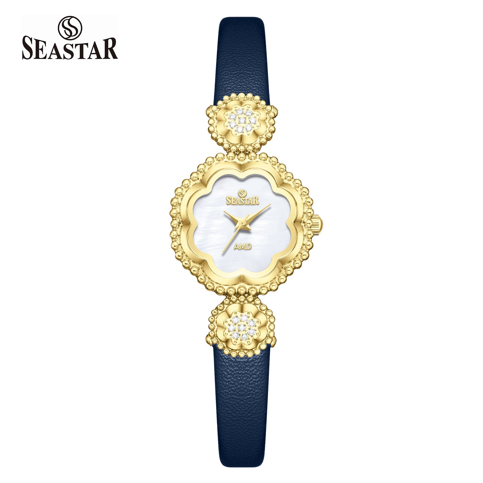 Seastar 1501 Elegant Leather Straps Women's Watch - Seastar Watches-Leather-Seastar Women