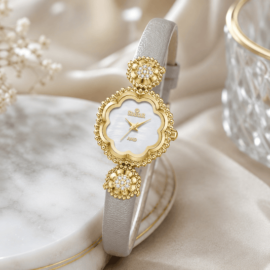Seastar 1501 Elegant Leather Straps Women's Watch - Seastar Watches-Leather-Seastar Women