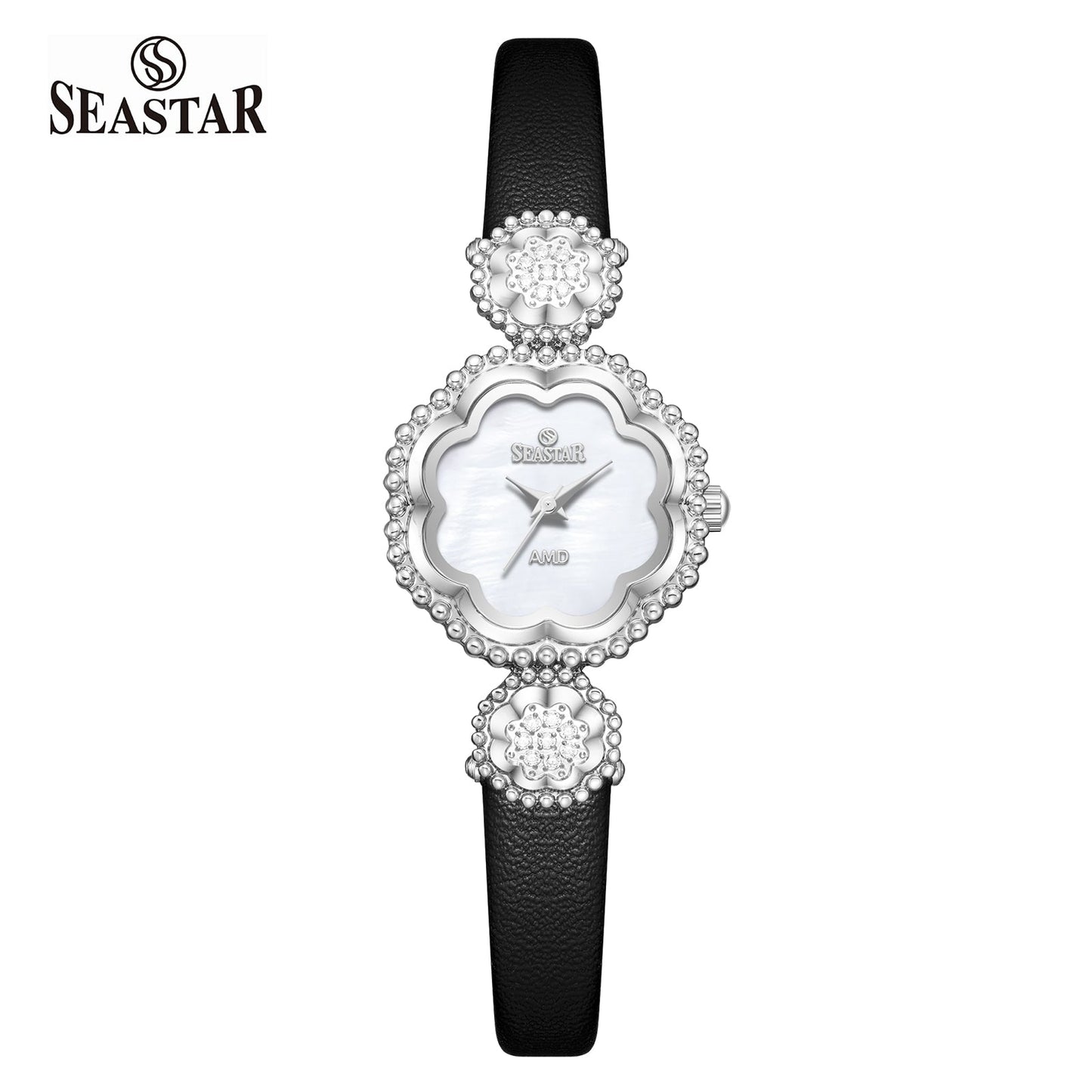 Seastar 1501 Elegant Leather Straps Women's Watch - Seastar Watches-Leather-Seastar Women