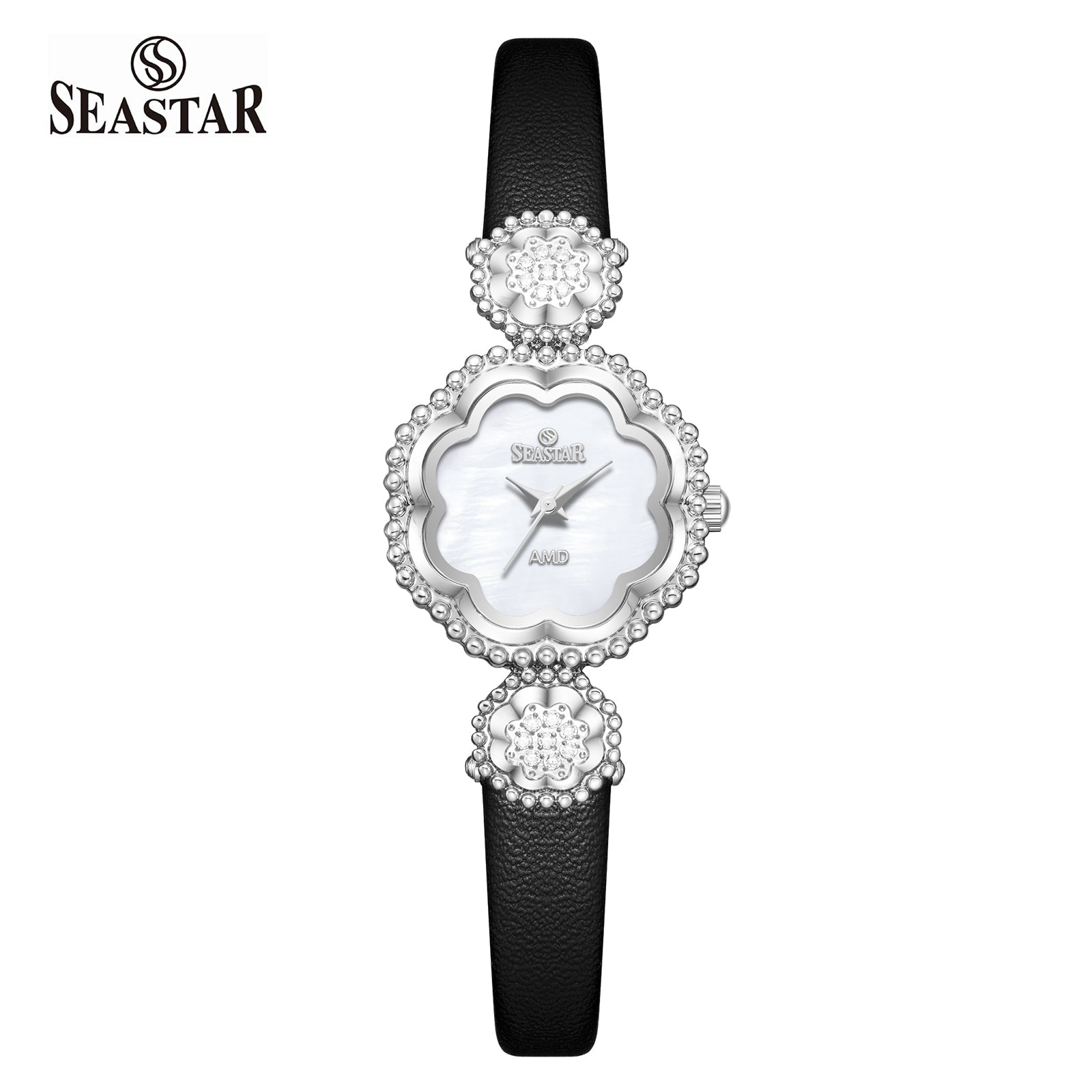 Seastar 1501 Elegant Leather Straps Women's Watch - Seastar Watches-Leather-Seastar Women